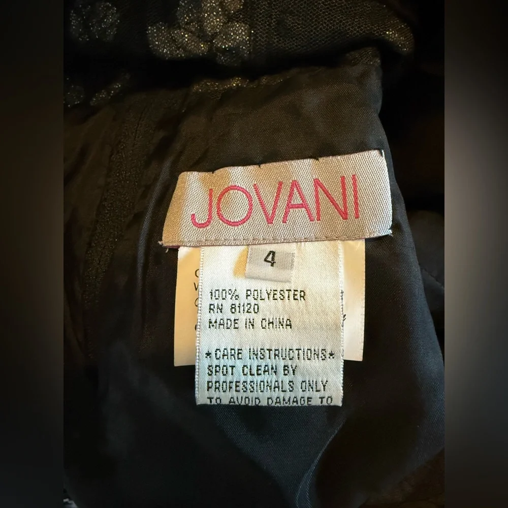 ✨ JOVANI Beaded Black Lace Corset Dress – Perfect for Prom! ✨ - Picture 5 of 11